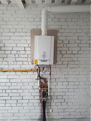 Жилой дом исторический, поквартирное отопление